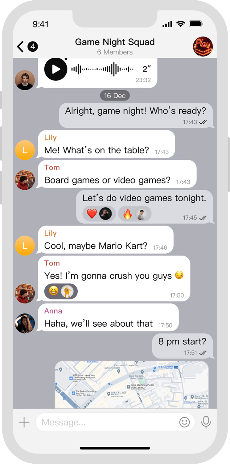 miiu chat preview on phone